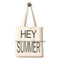 OEM Produce Customized Logo Printed Duty Natural Canvas Tote Beach Shopper Bag